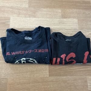 Mens Star Wars T-Shirt Bundle Graphic Tees Lot Of 2 Size Small